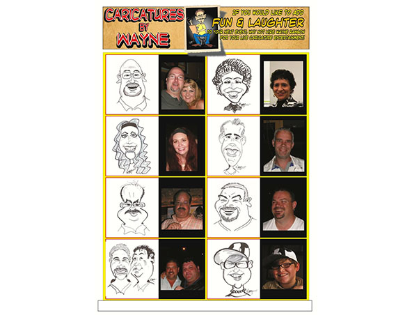 Brisbane Caricaturist - Wayne Ranson - Caricatures - Cartoonist